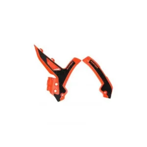 Geprüft Acerbis X-Grip Rahmenschützer Orange Schwarz KTM EXC, EXC-F, TBI 125, 250, 300, 350, 450, 500 2024- / SX, SXF 2023-