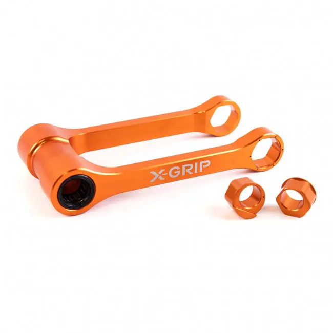Jetzt Kaufen X-Grip verstellbare Umlenkung Tieferlegung KTM SX, SXF 125, 250, 350, 450 2023- Orange