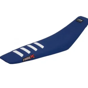 Saisonangebot CrossX Wave Sitzbezug Dunkelblau Weiß Husqvarna TC, FC 2023- / TE, FE 2024-