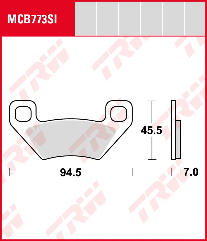 Sichere Zahlung Massey Ferguson MF 500 4WD Auto, Bj. 05-09, Bremsbeläge vorne, TRW Lucas MCB773SI, Sinter Offroad