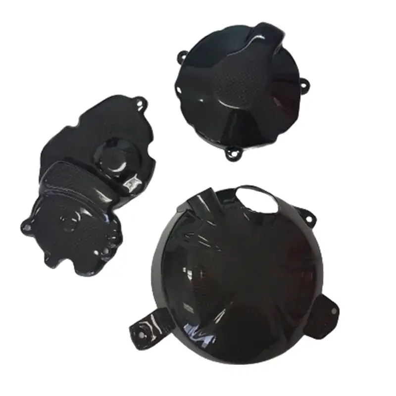 Protectores / Tapas Motor Carbono CARBON 2 RACE KAWASAKI ZX-6R 2009-2023 (juego de 3 piezas) Neu