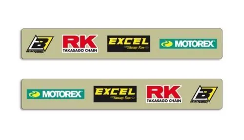 Finale Aktion Blackbird Schwingenaufkleber KTM EXC 1998-2007 SX 1998-2004