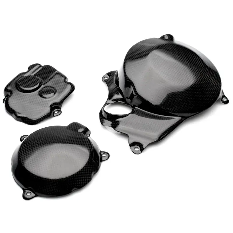 Letzte Chance Protectores / Tapas Motor Carbono CARBON 2 RACE KAWASAKI ZX-10R 2011-2024 (juego de 3 piezas)