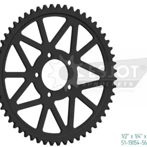 Esjot Aluminium Kettenrad Surron LBX/L1E/YOUTH 58 Zähne Schwarz Garantierte Lieferung
