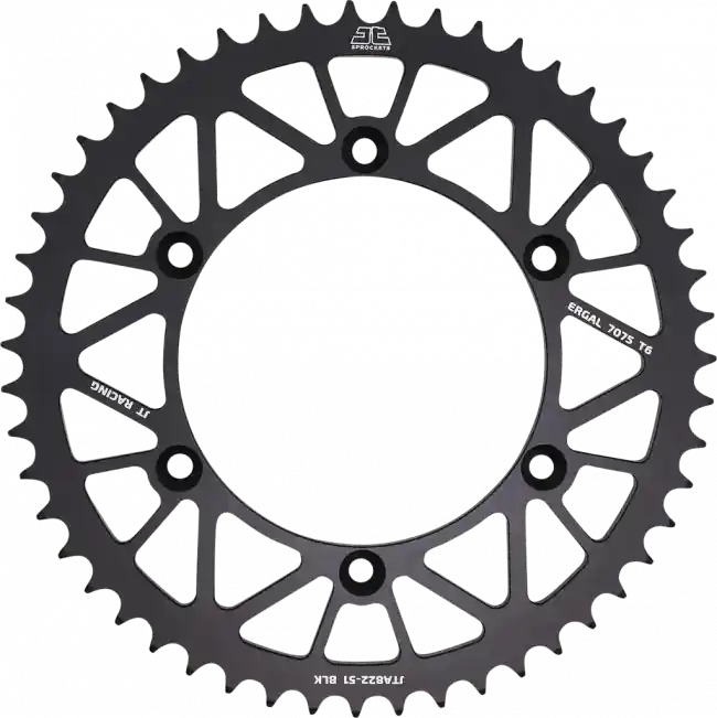 JT Aluminium Kettenrad Schwarz 44-53Z Beta RR 250, 350, 400, 450, 498, 520, 525 2006-2012 Bestseller