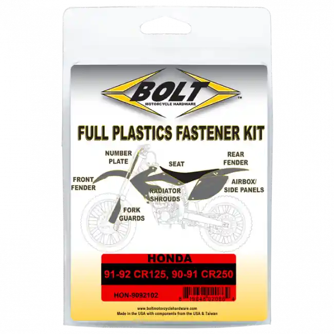 Schrauben Set für Plastikteile Honda CR 125 1991-1992 / CR 250 1990-1991 Neu