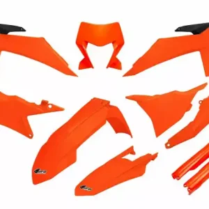 UFO KTM Plastik-Kit mit Lampenmaske EXC TBI 125 150 250 300 350 450 500 2024-2025 Neon-Orange Online Kaufen