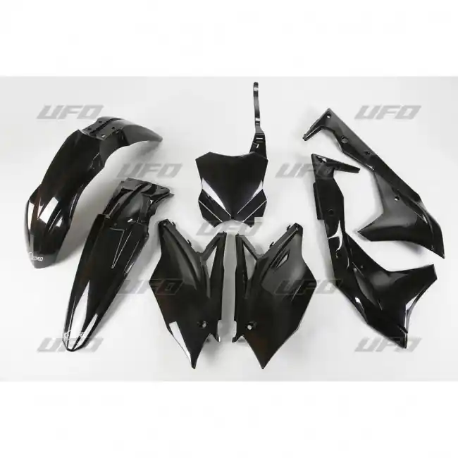 UFO Plastikkit Schwarz Kawasaki KXF 250 2018 Bestpreis