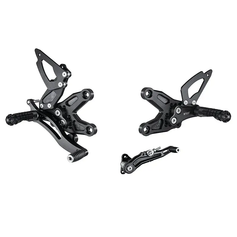 Estriberas BONAMICI RACING para BMW S1000RR - HP4 2008-2014 / S1000R 2012-2016 cambio INVERTIDO Geprüft
