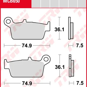 Peugeot SV 80, Bj. 91-92, F082-DE, Bremsbeläge vorne, TRW Lucas MCB650, Organic Allround Begrenztes Angebot