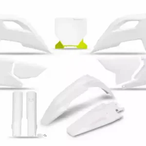 Kostenloser Versand UFO Full Plastik-kit Weiß Husqvarna TC, FC 125, 250, 350, 450 2023-2025