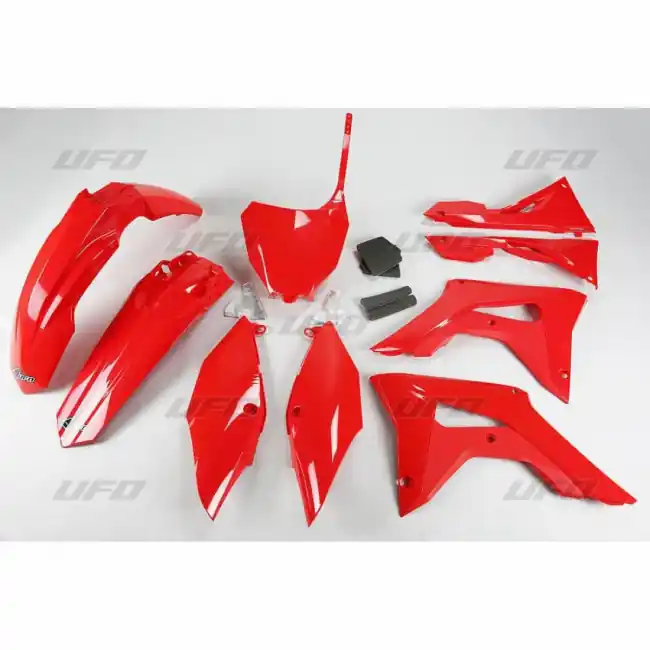 Nur Heute UFO Plastik Kit KOMPLETT ROT Honda CRF 450 2017-2020 / 250 2018-2021