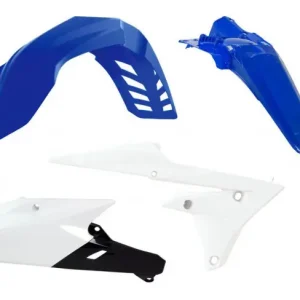 Plastik Kit Yamaha WRF 250 2015-2019 / 450 2016-2018 OEM Blau Weiß Neue Ware
