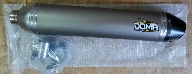 Markenprodukt Doma Slip On Endschalldämpfer KTM 350 SXF mit Carbonendkappe 2016-