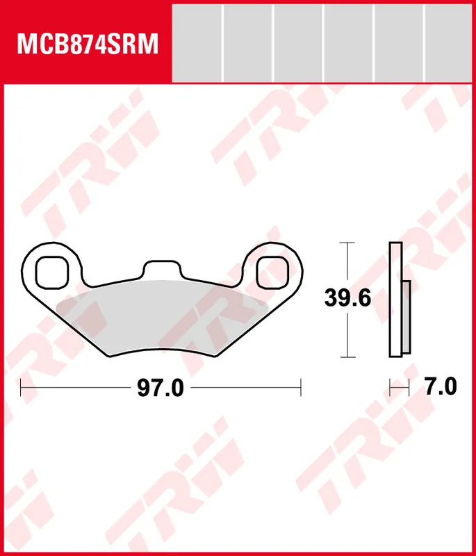 Peugeot 400 Metropolis, Bj. 15-16, Bremsbeläge hinten, TRW Lucas MCB874SRM, Sinter Maxi Scooter Abverkauf