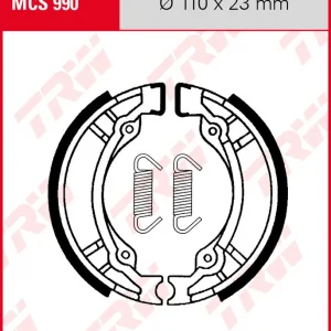 Schneller Versand PGO 50 Big Max S, Naked, Bj. 03-, Bremsbeläge hinten, TRW Lucas MCS990 Bremsbacken