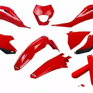 UFO Full Plastik-Kit GasGas EC 250, 300, 350, 450 2021-2023 Rot Kostenloser Versand