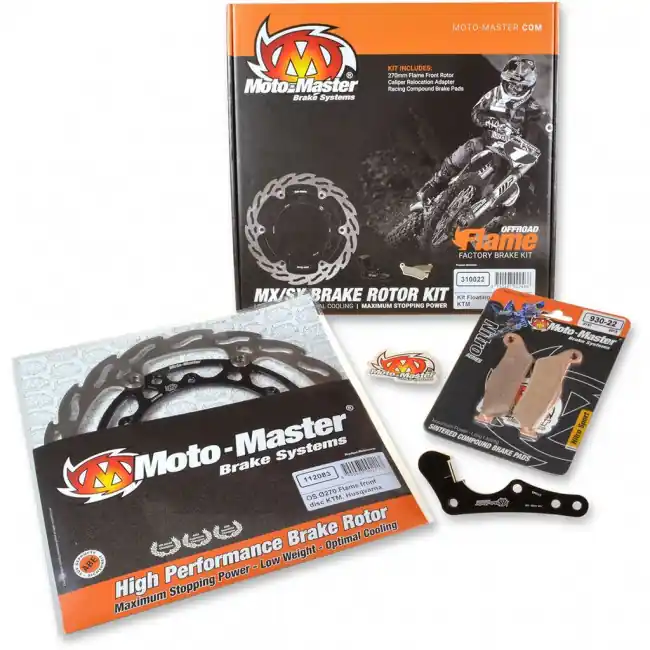 Moto-Master Oversize Bremsscheiben Kit 270mm Honda CR, CRF 125, 250, 450 2004-2014 Gratis Versand