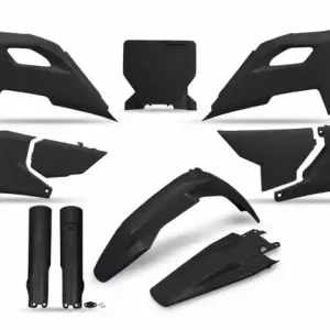 Günstig UFO Full Plastik-kit Schwarz Husqvarna TE, FE 150, 250, 300, 350, 450, 501 2024-