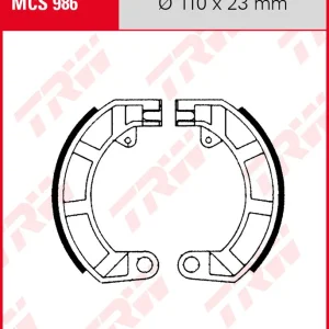 Preiswert Piaggio 50 N, Bj. n/a, Bremsbeläge hinten, TRW Lucas MCS986 Bremsbacken