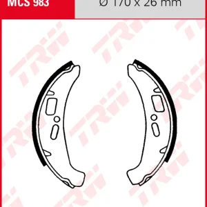Piaggio 125 Cosa, Bj. 89-, Cosa-9, Bremsbeläge hinten, TRW Lucas MCS983 Bremsbacken Knallerangebot