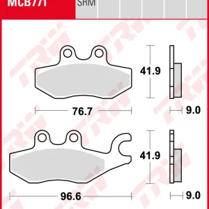 Piaggio 125 Medley i.e. iGet, Bj. 16-, MA0A, Bremsbeläge hinten, TRW Lucas MCB771, Organic Allround Schnäppchen