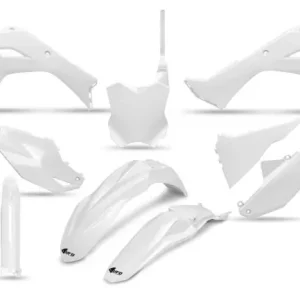 UFO Plastiksatz Weiß Kawasaki KX 250 2025 / KX 450 2024- Heißes Angebot