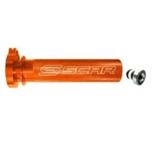 Scar Aluminium Gasgriffhülse Orange mit Lager Husaberg/Husqvarna/KTM 4 Takt ab 2000 Beliebt