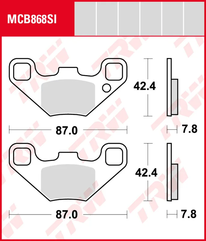 Jetzt Bestellen Polaris 170 Ranger RZR, Bj. 09-17, Bremsbeläge vorne, TRW Lucas MCB868SI, Sinter Offroad