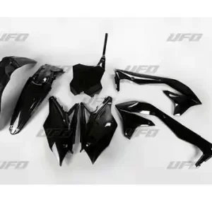 UFO Plastik-kit Schwarz Kawasaki KXF 450 2018 Expressversand