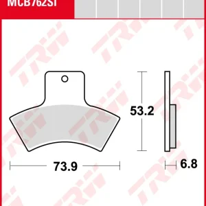 Polaris 400 Sportsman, Bj. 01-02, Bremsbeläge hinten, TRW Lucas MCB762SI, Sinter Offroad Jetzt Kaufen