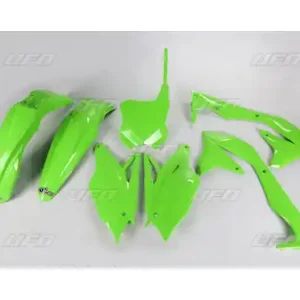 UFO Plastik-kit Grün Kawasaki KXF 450 2018 Expressversand
