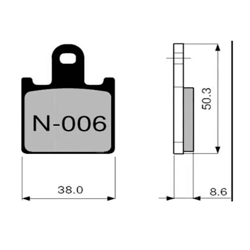 Nur Für Kurze Zeit Pastillas de freno ZCOO N006 EX (RACE)
