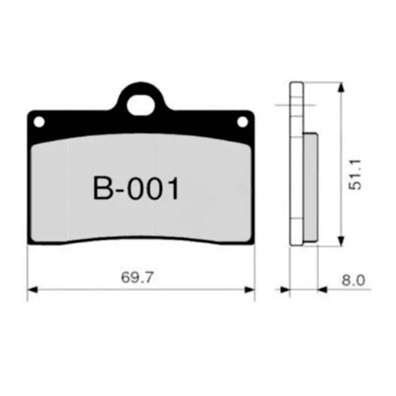 Zertifiziert Pastillas de freno ZCOO B001 EX (RACE)
