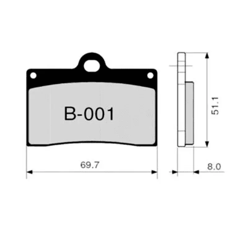 Heißes Angebot Pastillas de freno ZCOO B001 EXC (ENDURANCE)