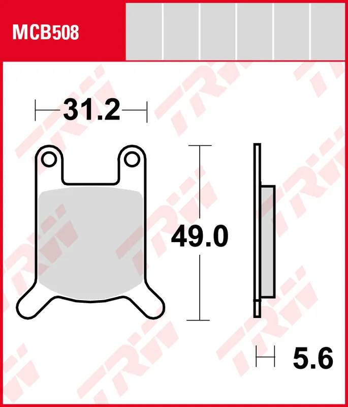 Puch 50 Monza 4, SL, GSL, Bj. 80-, Bremsbeläge vorne, TRW Lucas MCB508, Organic Allround Neu Im Sortiment