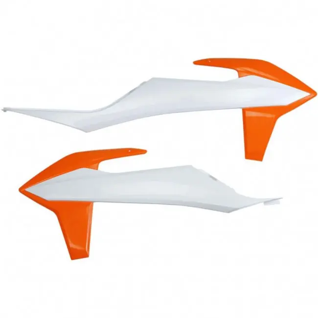 KTM Kühlerspoiler Weiß Orange SX, SXF 125, 250, 350, 450 2019-2022 / EXC Schneller Versand