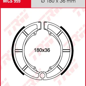 Sachs 800 Roadster V2, Bj. 00-05, 835, Bremsbeläge hinten, TRW Lucas MCS959 Bremsbacken Expressversand