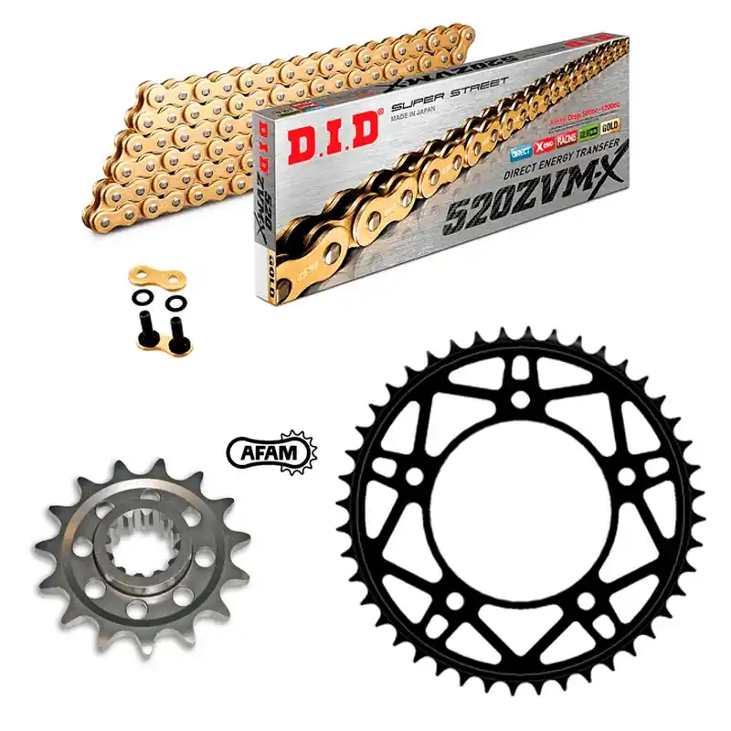 Solange Der Vorrat Reicht Kit de transmisión DID Super Reforzado CONVERSION para BMW S 1000 RR 2019-2023