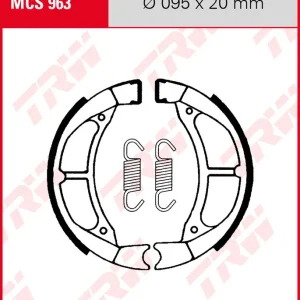 Suzuki RM 80, Bj. 86-88, Bremsbeläge hinten, TRW Lucas MCS963 Bremsbacken Knallerangebot