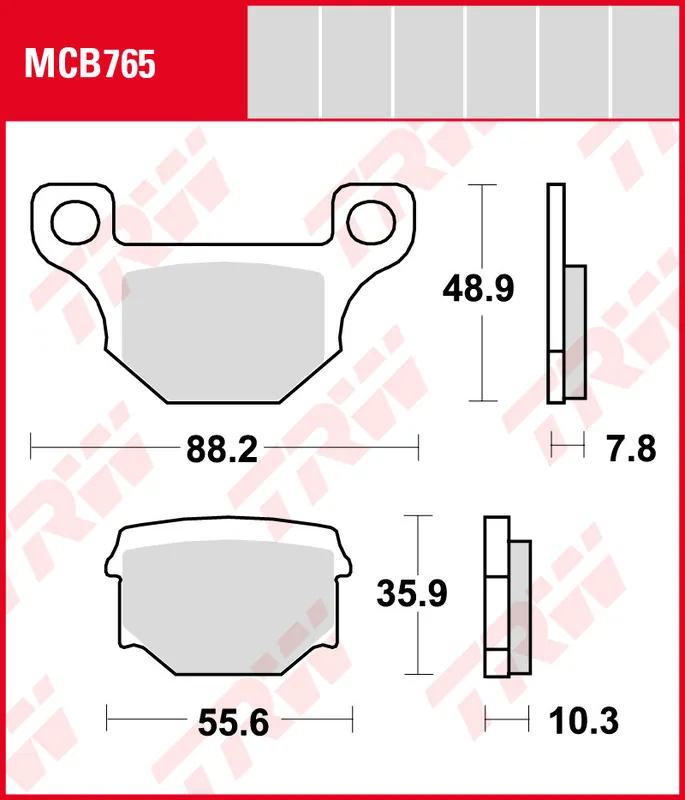 Günstig Suzuki GN 125, Bj. 82-90, Bremsbeläge vorne, TRW Lucas MCB765, Organic Allround