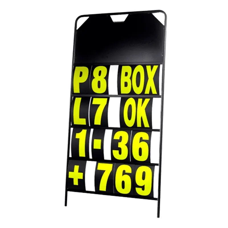 Beliebt PIZARRA DE TIEMPOS + FUNDA + KIT DE NÚMEROS AMARILLO FLÚOR