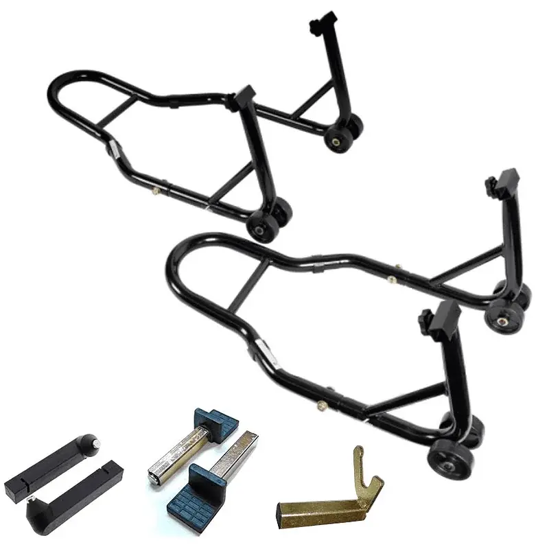 Garantierte Lieferung Pack Caballetes Delantero y Trasero Universales 6ON Negros Desmontables