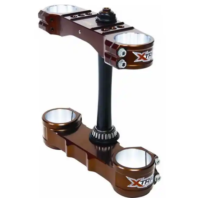 Abverkauf Xtrig ROCS Pro Gabelbrücke Kawasaki KXF 250 2021- / KXF 450 2019- Braun