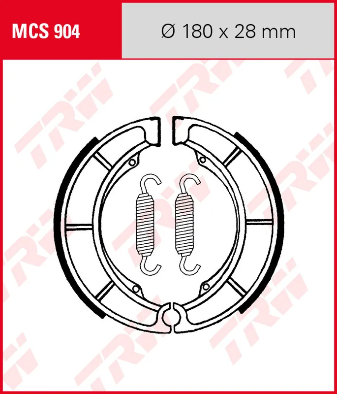 Beliebt Suzuki GSX 400 S, Bj. 85-87, GK53C, Bremsbeläge hinten, TRW Lucas MCS904 Bremsbacken