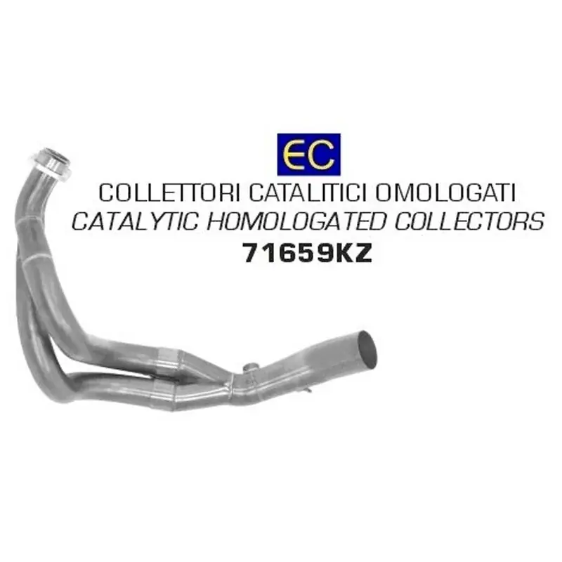 Neu COLECTOR ARROW HOMOLOGADO EN ACERO INOX. PARA KAWASAKI NINJA 650 / Z 650 17-20