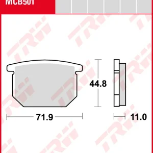 Neue Kollektion Suzuki GS 550 L, Bj. 80, GS550E, Bremsbeläge vorne, TRW Lucas MCB501, Organic Allround
