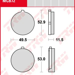 Direktkauf Suzuki GS 550, Bj. 77, GS550, Bremsbeläge vorne, TRW Lucas MCB72, Organic Allround