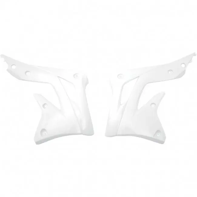 Neu Kühlerspoiler Weiß Kawasaki KXF 450 2012-2015