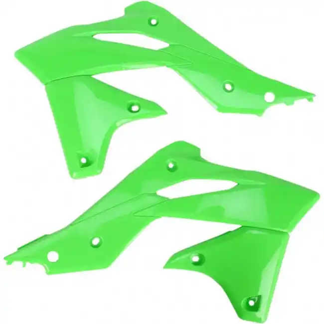 Kühlerspoiler Grün Kawasaki KXF 250 2013-2016 Kostenloser Rückversand